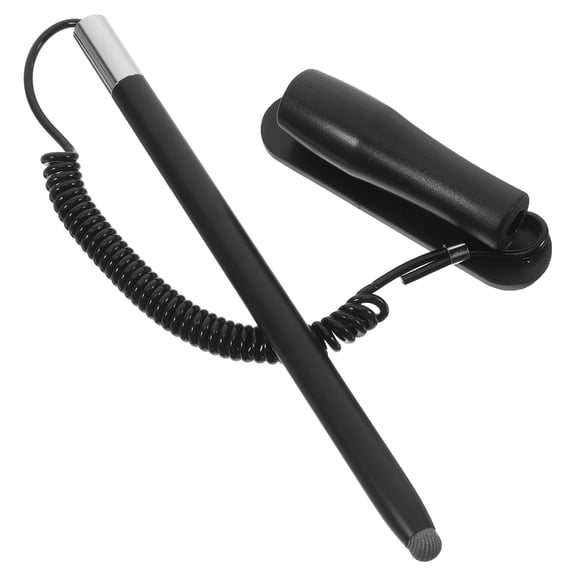OUNONA High Precision Universal Capacitive Stylus Pen with Spring Holder Retractable for Touchscreen Devices Soft Tip for Smooth Writing for Tablets and Phones