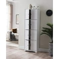 thumbnail image 4 of Kings Brand Furniture Lyons 4-Tier 68" Kitchen Pantry Storage Cabinet with 8 Doors, White, 23" W x 11.875" D x 68.25" H, 4 of 6