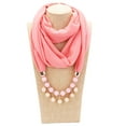 thumbnail image 6 of SPRING PARK Fashion New Women Faux Pearl Long Chiffon Lady Scarf Necklace Pendant, 6 of 8