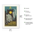 thumbnail image 2 of Stern Bicycles - Stern Fahrrad Werke - Berlin Germany - Vintage Bicycle Poster c.1913 - Fine Art Rolled Canvas Print 27in x 40in, 2 of 4