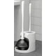 thumbnail image 2 of Juego de desatascador de inodoro, desatascador de inodoro resistente y cepillo para inodoro con agarre ergonómico y organizador oculto, accesorios de baño con diseño antigoteo, combo 2 en 1 para uso, 2 of 4