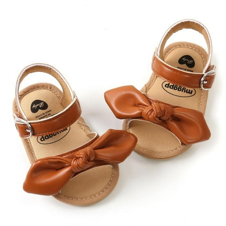 

Promotion!Summer Infant Baby Sandals Shoes PU Leather Bowknot Toddlers Newborn Girls Sandals Kids Girls Flat Footwear 0-18M