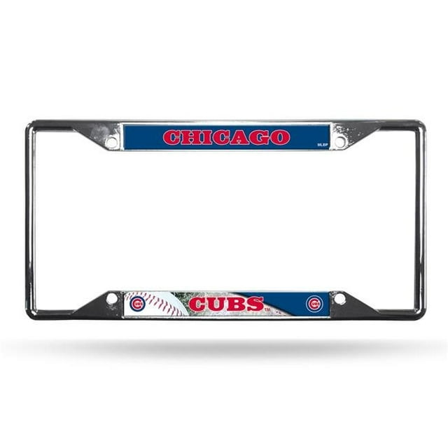 Chicago Cubs Plaque d'Immatriculation Cadre Chrome EZ Vue