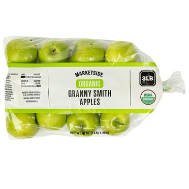 Fresh Organic Granny Smith Apples, 3 lb Pouch