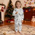 thumbnail image 2 of Girls Sporty Outfit Sets Long Sleeve Pajama 2 Piece Sleep Prints Girls Spring Clothes,White,Size 5 -6 Years, 2 of 8