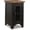 Black, variant on Rustic Farmhouse Chair Side End Table with Cabinet Door