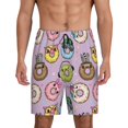 thumbnail image 1 of Fotbe Cute Donuts Pantalones Cortos de Pijama para Hombre, Ropa de Dormir, Pantalones de Pijama Cortos para Hombre-3X-Large, 1 of 6