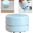 thumbnail image 3 of Desk Cordless Vacuum Cleaner Mini Desktop Dirt Cleaner Table Dirt Sweeper Blue, 3 of 10