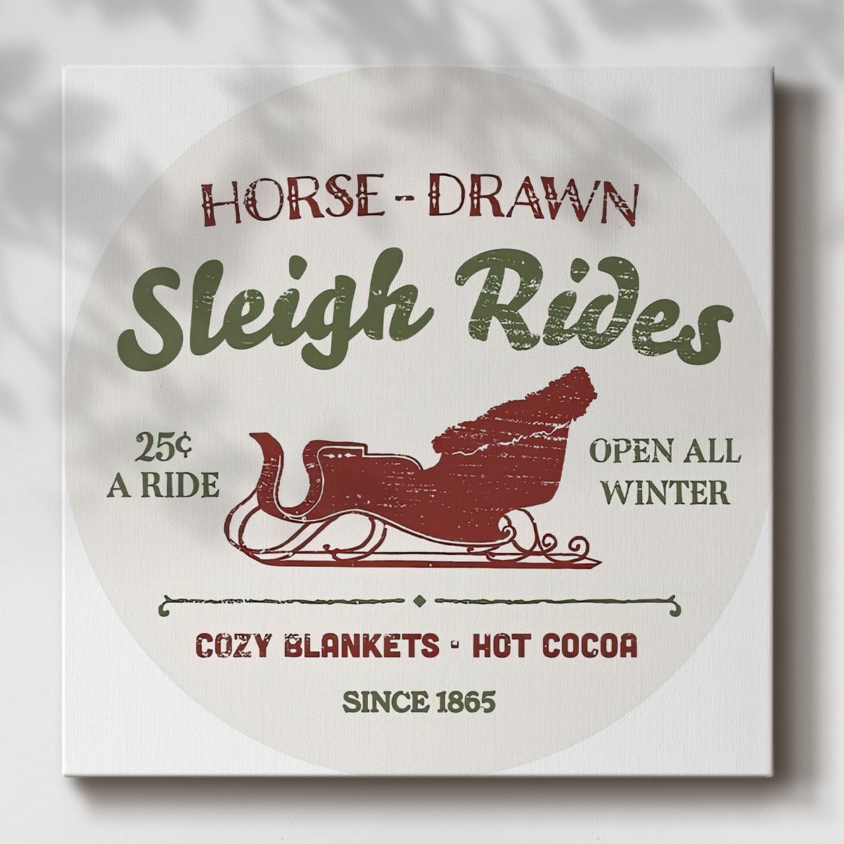 Christmas Farm Sign Collection C- Gallery Wrapped Canvas