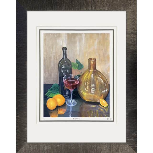 Le Château, Framed Art Print by Ryan Lewis - Limited Edition /77 (30 by 24)