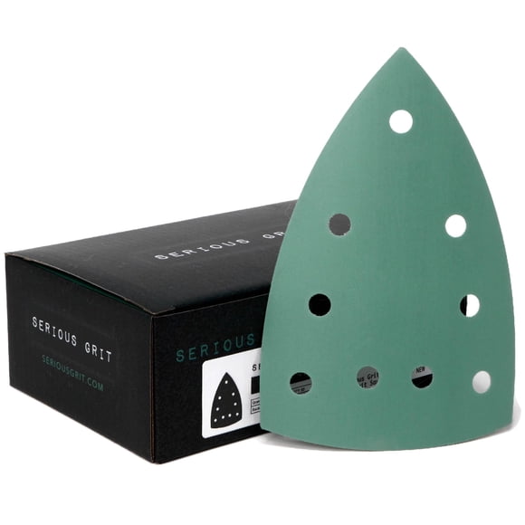 Hojas de lijado Serious Grit, grano 800, triangulares de 100 mm x 150 mm