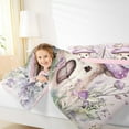 thumbnail image 5 of Feelyou Dreamy Elf Fairy Bedding Comforter Set for Girls, Kawaii Magic Princess Twin Comforter Sets, Flower Mushroom Cabin Reversible Bedding Set, Lightweight Room Decor, 2 Pieces, 5 of 9