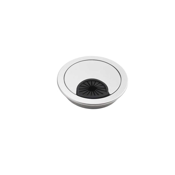 Speravity Cubierta de agujero de escritorio ABS, portátil, redondo, impermeable, redondo, antioxidante, antideslizante, organizador de ojal de fijación Herramientas y ferretería 53 mm Plata Speravity TO010318-08B