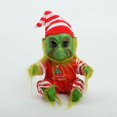 thumbnail image 5 of Mini Grinch Ornaments Grinch Ornaments Grinch Christmas Decorations Creative Plush Elf-Dolls Christmas Geek Dolls Christmas Gifts Green Geek, 5 of 5