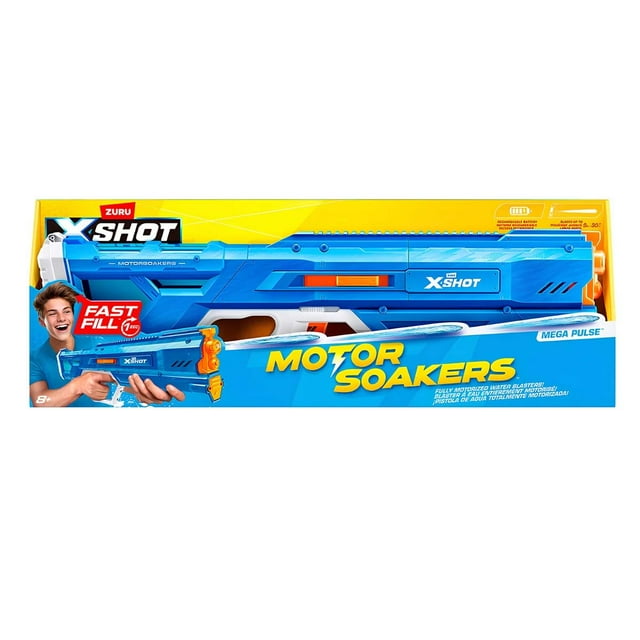 ZURU X-SHOT Pistola de Agua Fast-Fill Mega Pulse Motor Soaker