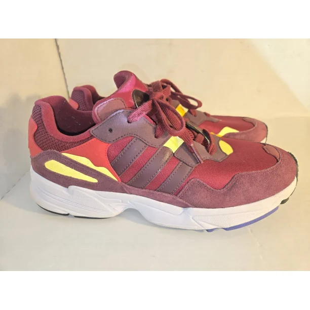 Ad-id-as YUNG 96 Mens Size 11 Red Burgandy Gold DB2602 Originals Shoe