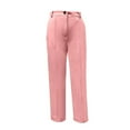 thumbnail image 4 of Bloomae Plus Size High Waisted Casual Pants for Women Business Dress Work Office Long Pants Stretchy Trousers with Pockets Pink L, 4 of 4