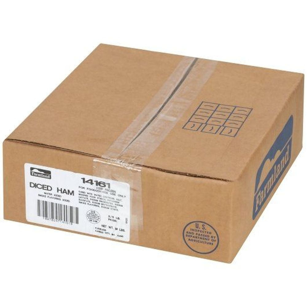 Farmland Water Added Smoked Diced Ham, 1/4 inch Cube -- 2 per Case