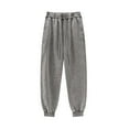 thumbnail image 1 of Puntoco Pantalones casuales de pierna recta de color sólido para hombre, pantalones largos, 1 of 3