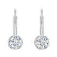 thumbnail image 3 of 3/4 Carat Diamond Lever-back Drop Earrings in 14K White Gold - IGI Certified, 3 of 5