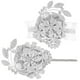 thumbnail image 3 of 1 juego de pulsera y ramillete de perlas de imitación con diamantes de imitación: pulsera para damas de honor y novias, ramo de flores de tela para la muñeca, ideal para decoración de bodas y gradua, 3 of 4