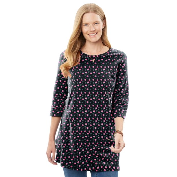 women's plus tunics
