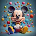 thumbnail image 1 of Kit DIY 5D Disneyland Mickey Del 30x30cm, 1 of 9