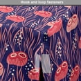 thumbnail image 4 of Underwater Dog Crate Cover, Seaweed and Sea Sponges Coral Reef Diving Aqua Deep Ocean Plants Animals, Easy to Use Pet Kennel Cover Small Dogs Puppies Kittens, 7 Sizes, Dark Coral Indigo, by Ambesonne, 4 of 6