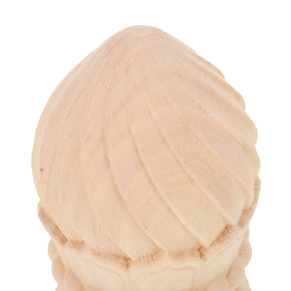 TABLZONE 2pcs Unfinished Wood Finials Smooth Round Finial Ends For Curtain Rods DIY Enthusiasts