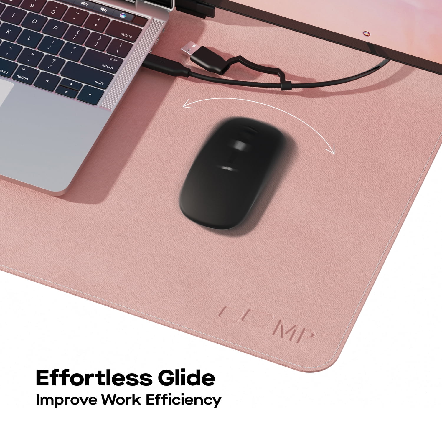 Mobile Pixels Desk Mat (Coral Pink)