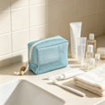 thumbnail image 4 of Cififendec Mesh Mini Cosmetic Pouch, 4.72"×3.54", Octagon Shape Breathable Portable Zipper Travel Bag for Lipstick Storing and Travel Daily Use, 4 of 6