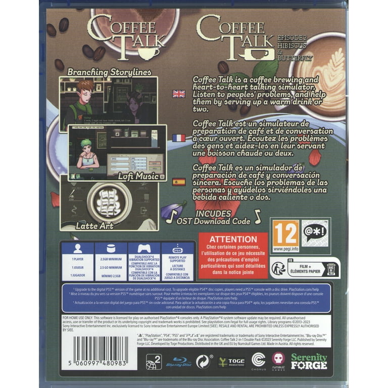 Coffee Talk 2 in 1 Double Pack for PlayStation 4™ - Walmart.com