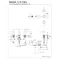 thumbnail image 5 of Kingston Brass KB6327DL Concord Three-Handle Bidet Faucet, Brushed Brass, 5 of 5
