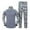 09Dark Gray, variant on guisaled Men's Fashion Tracksuits Set Long Sleeve Causal 1/4 Zip Running Sports 2 Piece Outfits Lapel Camouflage Sweatsuit