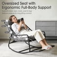 thumbnail image 5 of Homefun Outdoor Rocking Chair,Indoor Oversized Comfy Reading Chairs with Cushion,Patio Rocker Recliner Chair, 5 of 9