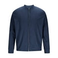thumbnail image 4 of Handshe Men's Corduroy Jacket, Solid Color No Hood Long Sleeve with Full Zip for Casual Outdoor Wear, 4 of 7