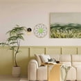 thumbnail image 3 of 1pcs Ultra-Thick Rustic Wall Decor, Wooden Frame Iron Flower Farmhouse Hanging Decoration for Outdoor,Bedroom Purple, 3 of 5
