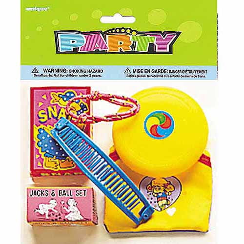 Unique Industries Assorted Colors Party Favors, 6 Count
