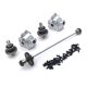 thumbnail image 1 of Vogacara 1/14 RC coche caja de cambios Metal diferencial automóvil reemplazo de pieza Kit de reparación reemplazo para WLtoys 144010 144001 144002 Kits de construcción modelo Plata Vogacara FN010452-06, 1 of 6