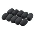 thumbnail image 1 of Casque Pare-Brise Noir avec Microphone en Mousse pour Instrument de Musique, 1 of 1