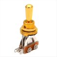 thumbnail image 1 of Interruptor de Palanca de 3 Vías para Guitarra Eléctrica, Compatible con Amplificadores de Guitarra con Cabezal Vibratorio Abierto, Dorado., 1 of 5