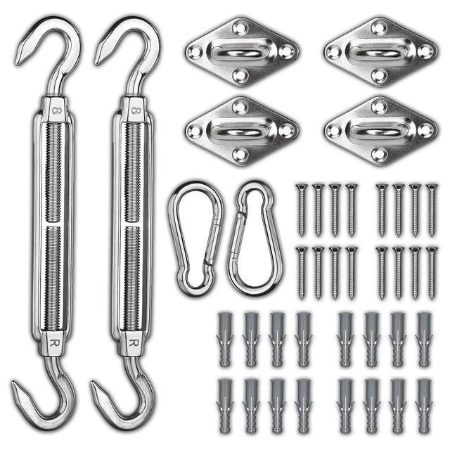 40 piezas de acero inoxidable 304 para vela de sombra, de accesorios de instalación, accesorio de instalación M8 Cola hardware de vela de sombra