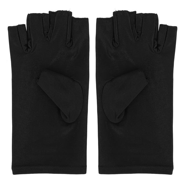 Guantes anti UV para manicura GuantGuantes anti UV, Manicura suave y agradable para la piel Guantes anti UV Fibra de algodón Profesional para kayak Senderismo Actividades de conducción LHCER NONE