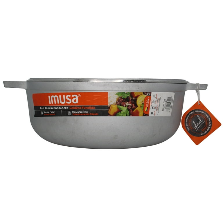 17.9 qt. Cast Aluminum Caldero with Natural Finish 17.9 qt. Cast Aluminum Caldero with Natural Finish