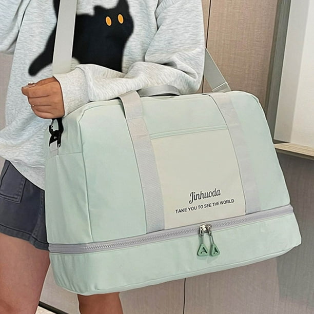 Bolso de Viaje Plegable de Gran Capacidad, Bolso de Mano, Bolso de Viaje, Bolso de Lona, Bolso de Viaje Multifunción para Mujer.