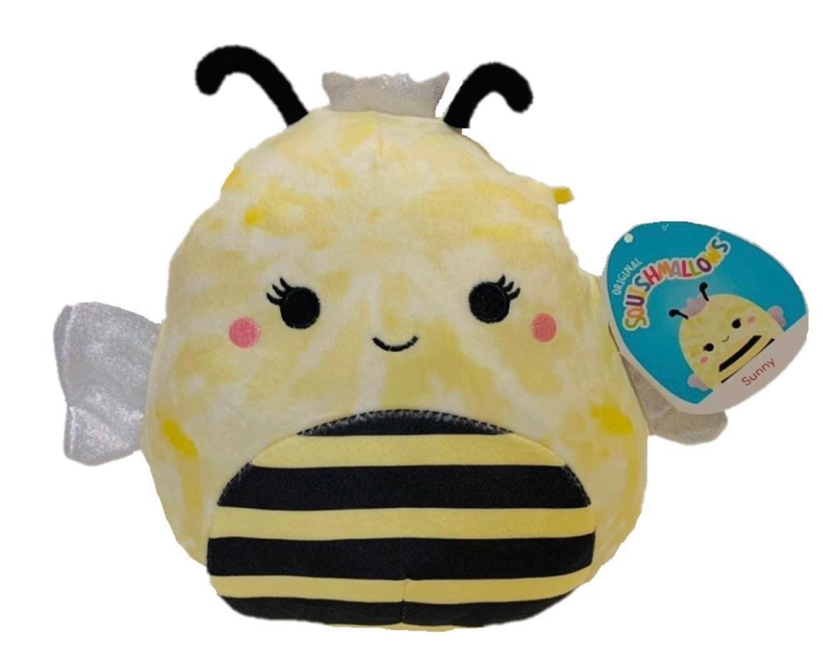 BNWT Sunny the Bee Queen Bee Crown Yellow Squishmallow 18cm 7” 