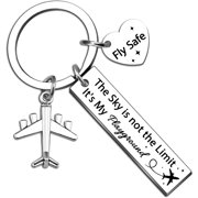 Pilot Gifts for Men Flight Attendant Gifts for Women Airplane Gift，Aviation Gift for Women Pilot Keychain Accessories Flight Attendant Accessories Airplane Keychain Christmas Stocking Stuffers