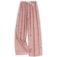 thumbnail image 3 of Asxite Womens Pajamas Pants Print Bow Drawstring Elastic Waist Loose Summer Sleepwear, 3 of 6