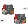 thumbnail image 4 of KLL Traditional Scandinavian Dwarf Pattern Workout Shorts for Women Scrunch Short Gym Yoga Running Sport Active Exercise Fitness Shorts, 4 of 8