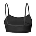 thumbnail image 4 of VEKDONE Women's Sports Bra Wirefree Thin Straps Lightweight Stretchy Bralette Yoga Running Gym Comfy Wire-Free Daily Bras Everyday Bra Black Size L, 4 of 4
